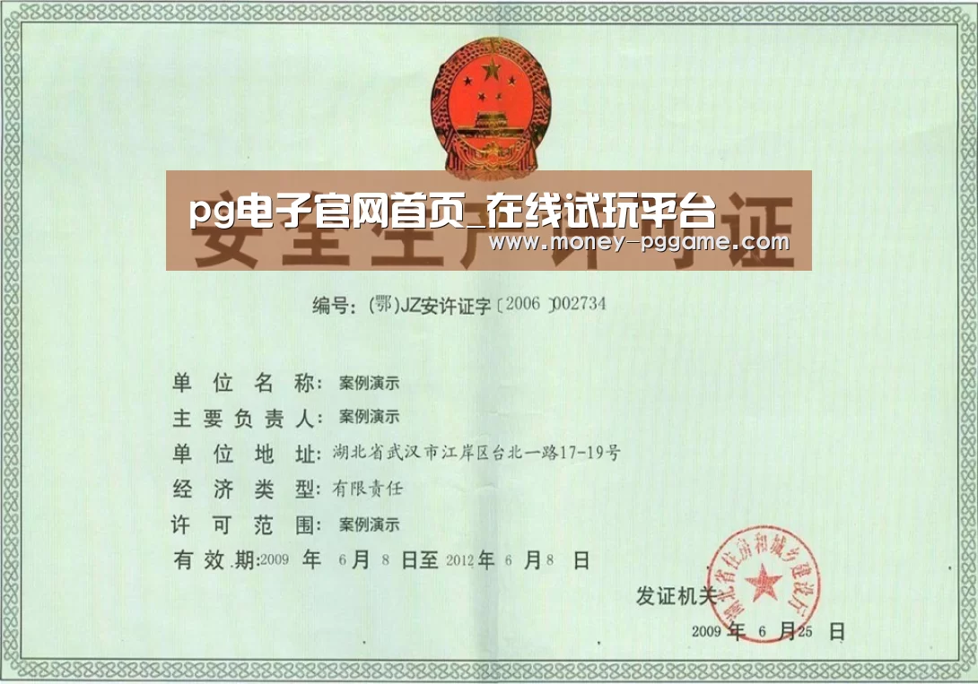 PG Soft荣誉证书三(图1)